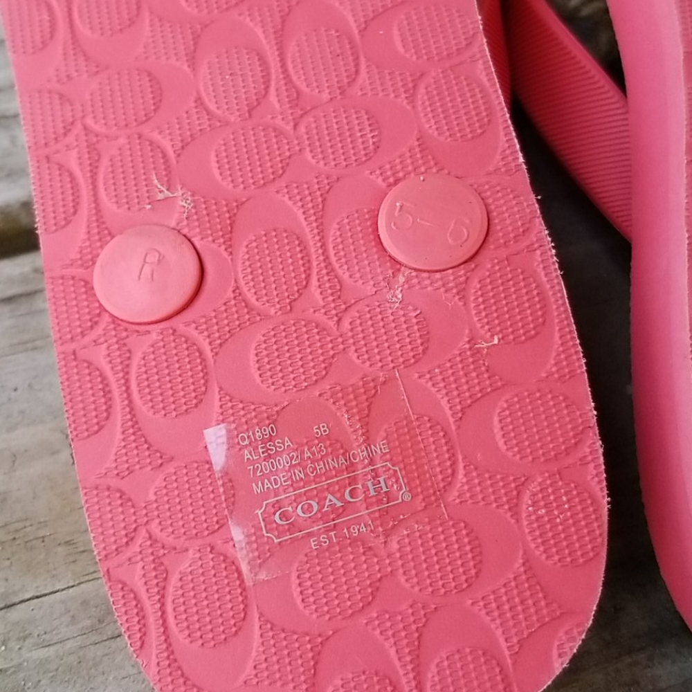 Coach Flip Flops - Picture 4 of 4